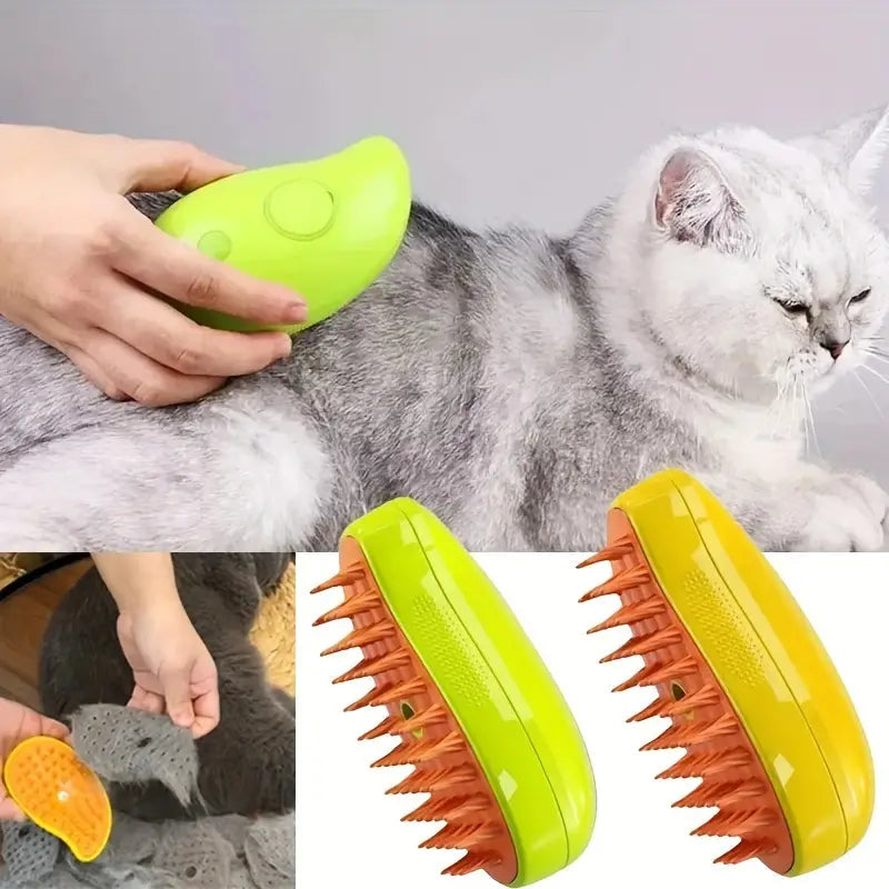 Pet Steam Grooming Brush