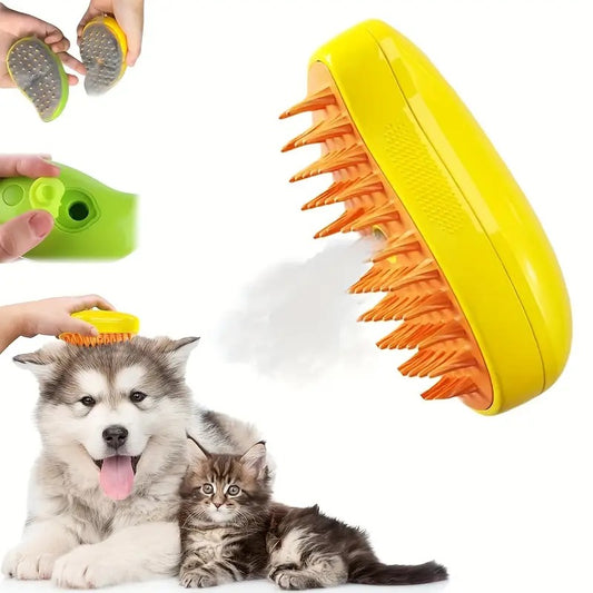 Pet Steam Grooming Brush